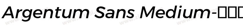 Argentum Sans Medium字体转换